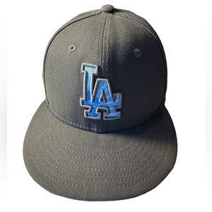 Gray & Tie Dye Blue Los Angeles LA Dodgers MLB 59Fifty Men’s 6 7/8 Baseball Hat